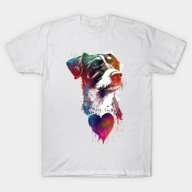 Dog love graphic art #dog T-Shirt by JBJart